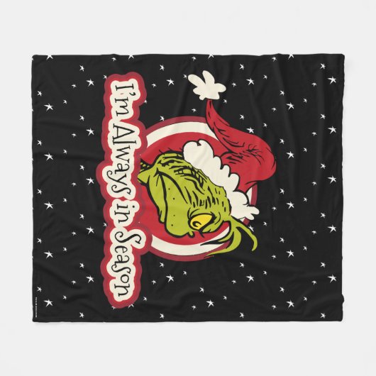 Schnürsenkel | Ich bin immer in der Saison Fleecedecke (Vorderseite (Horizontal))