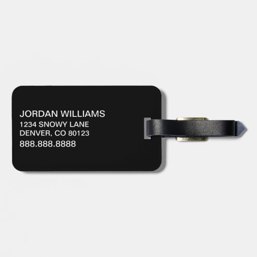 Schnürsenkel | Ich bin immer in der Saison Gepäckanhänger (Rückseite horizontal)