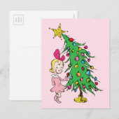 Schnürsenkel | Ich war Cindy-Lou, der gut war Postkarte (Vorne/Hinten)