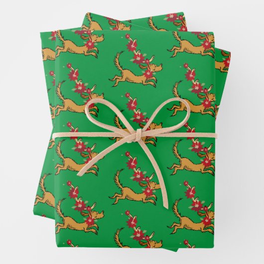 Schnürsenkel | Max Christmas Pointsettia Geschenkpapier Set (Beispiel)