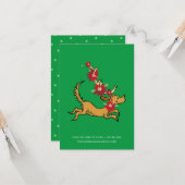 Schnürsenkel | Max Christmas Pointsettia Karte (Vorderseite/Rückseite Beispiel)