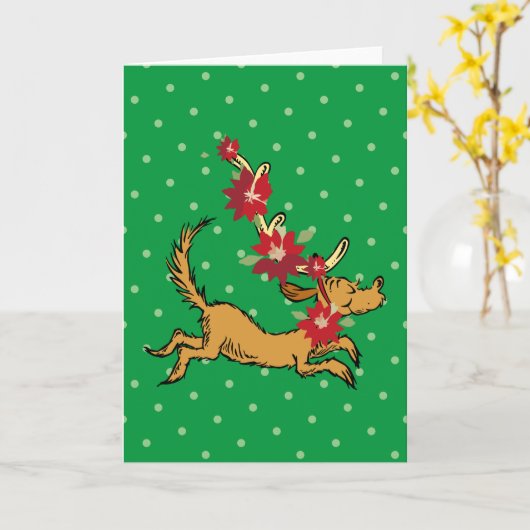 Schnürsenkel | Max Christmas Pointsettia Karte (Gelbe Blume)