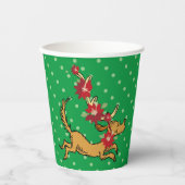 Schnürsenkel | Max Christmas Pointsettia Pappbecher (Vorderseite)