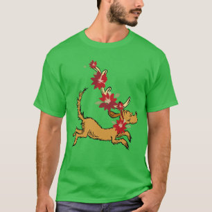 Schnürsenkel   Max Christmas Pointsettia T-Shirt