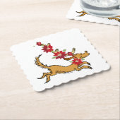 Schnürsenkel | Max Christmas Pointsettia Untersetzer (angewinkelt)