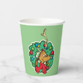 Schnürsenkel | Max Christmas Wreath Pappbecher (Rückseite)