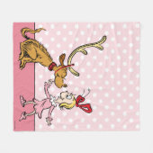 Schnürsenkel | Max & Cindy Lou Who Fleecedecke (Vorderseite (Horizontal))