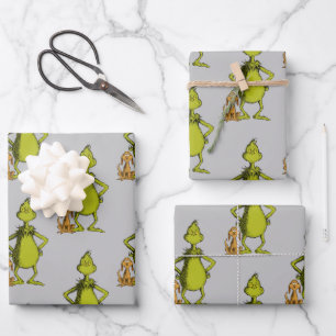 Schnürsenkel   Max & Grinch-Stanz Geschenkpapier Set