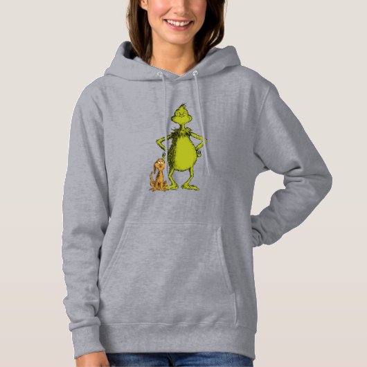 Schnürsenkel | Max & Grinch-Stanz Hoodie (Vorderseite)
