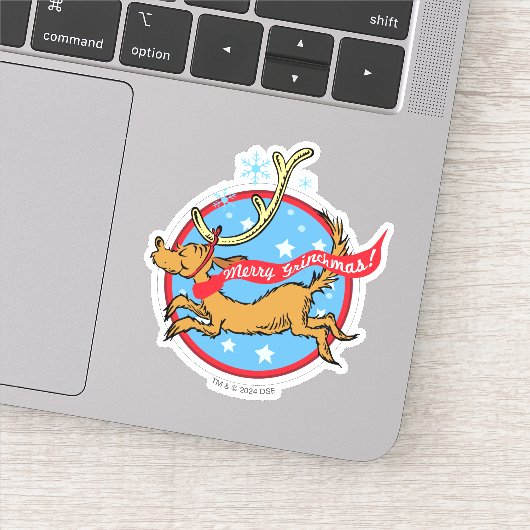 Schnürsenkel | Max Merry Grinchmas! Aufkleber (Detail)