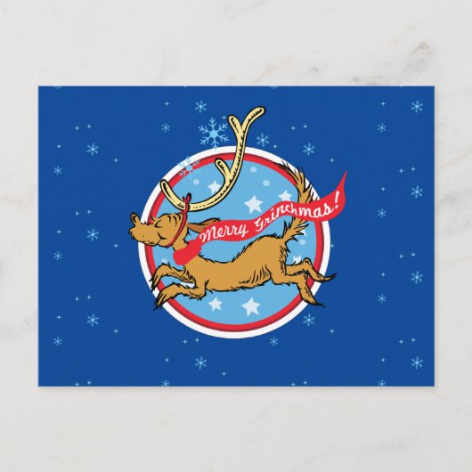 Schnürsenkel | Max Merry Grinchmas! Postkarte (Vorderseite)