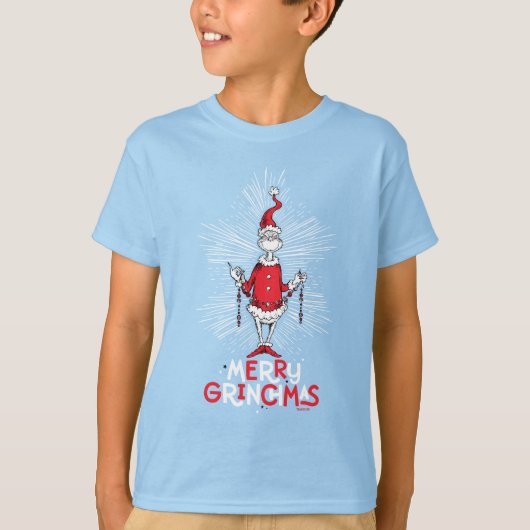 Schnürsenkel | Merry Grinchmas T-Shirt (Vorderseite)