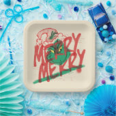 Schnürsenkel | Merry Merry Grunge Graphic Pappteller (Party)