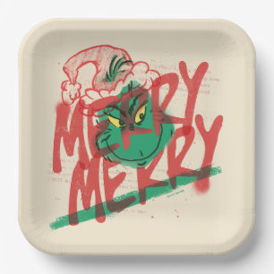 Schnürsenkel Merry Merry Grunge Graphic Pappteller