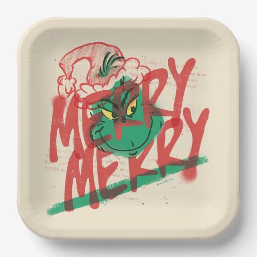 Schnürsenkel | Merry Merry Grunge Graphic Pappteller (Vorderseite)