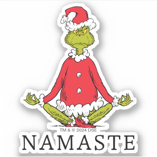 Schnürsenkel | Namaste Santa Claus Aufkleber (Vorderseite)