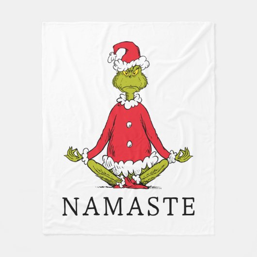 Schnürsenkel | Namaste Santa Claus Fleecedecke (Vorderseite)