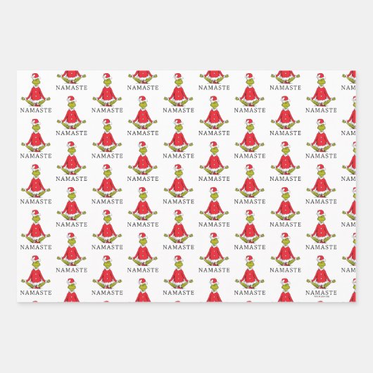 Schnürsenkel | Namaste Santa Claus Geschenkpapier Set (Vorderseite 2)