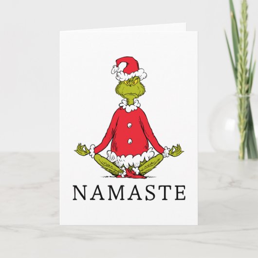 Schnürsenkel | Namaste Santa Claus Karte (Vorderseite)