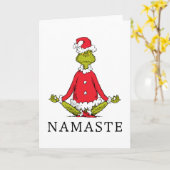 Schnürsenkel | Namaste Santa Claus Karte (Gelbe Blume)