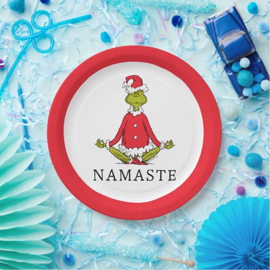 Schnürsenkel | Namaste Santa Claus Pappteller (Party)