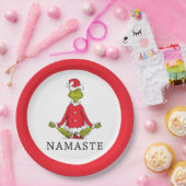 Schnürsenkel | Namaste Santa Claus Pappteller (Party)