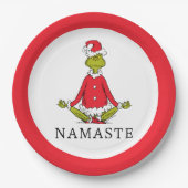 Schnürsenkel | Namaste Santa Claus Pappteller (Vorderseite)