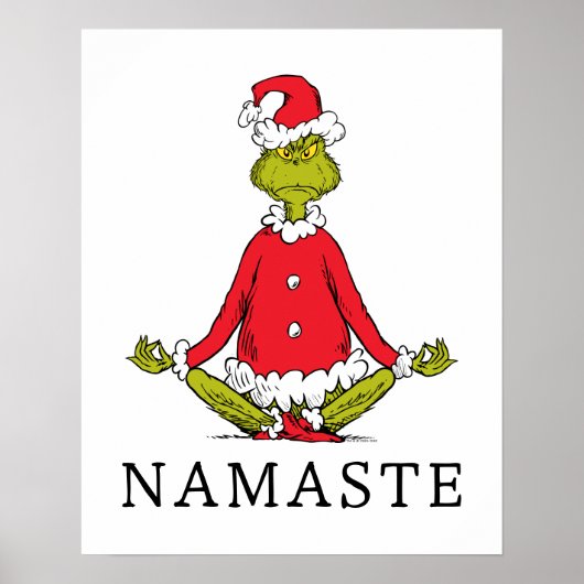 Schnürsenkel | Namaste Santa Claus Poster (Vorne)