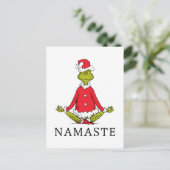 Schnürsenkel | Namaste Santa Claus Postkarte (Stehend Vorderseite)