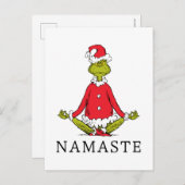 Schnürsenkel | Namaste Santa Claus Postkarte (Vorne/Hinten)