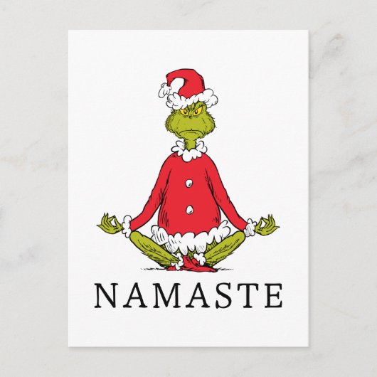 Schnürsenkel | Namaste Santa Claus Postkarte (Vorderseite)