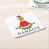 Schnürsenkel | Namaste Santa Claus Rechteckiger Pappuntersetzer (angewinkelt)