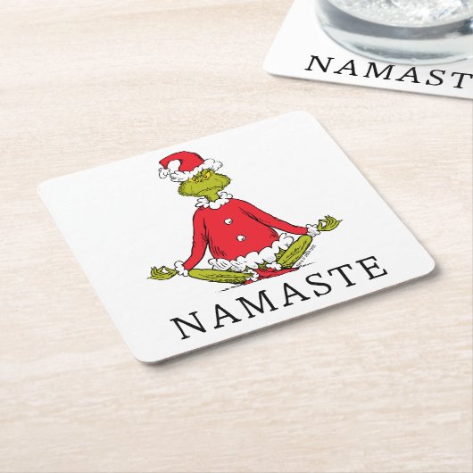 Schnürsenkel | Namaste Santa Claus Rechteckiger Pappuntersetzer (angewinkelt)