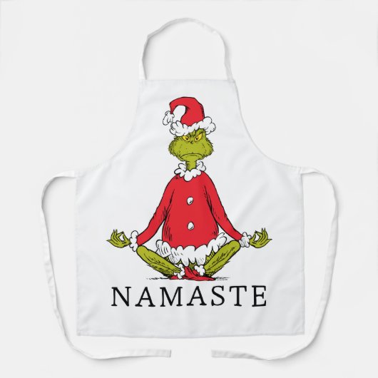 Schnürsenkel | Namaste Santa Claus Schürze (Vorderseite)