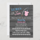 Schnürsenkel oder Spitzholzgeschlechtsdusche Einladung (Rückseite)