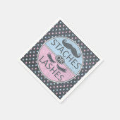 Schnürsenkel oder Stacheln Party Servietten. Serviette (Ecke)