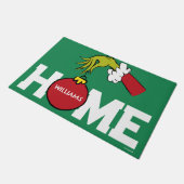 Schnürsenkel | Personalisierter Name Fußmatte (Schrägansicht)