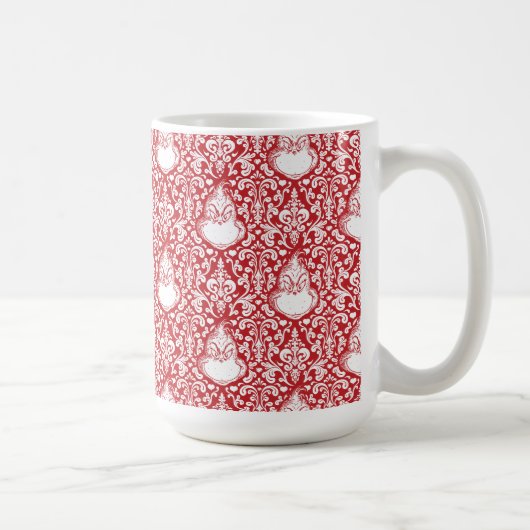 Schnürsenkel | Red Damask Muster Kaffeetasse (Rechts)