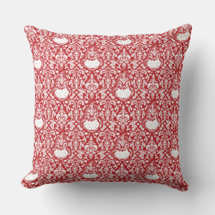 Schnürsenkel   Red Damask Muster Kissen