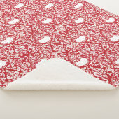 Schnürsenkel | Red Damask Muster Sherpadecke (3/4)