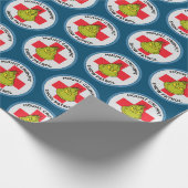 Schnürsenkel | Rompit-Schneemobil Geschenkpapier (Ecke)