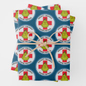 Schnürsenkel | Rompit-Schneemobil Geschenkpapier Set (Beispiel)