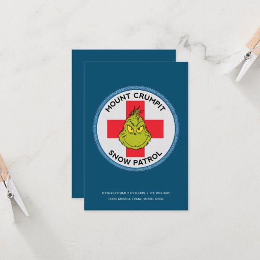 Schnürsenkel | Rompit-Schneemobil Karte (Vorderseite/Rückseite Beispiel)