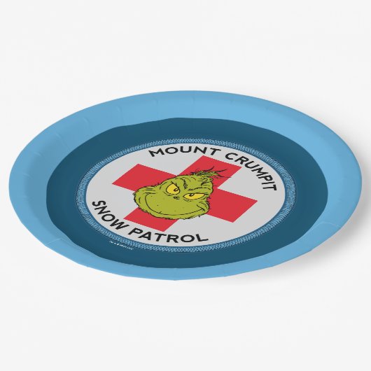 Schnürsenkel | Rompit-Schneemobil Pappteller (Schrägansicht)