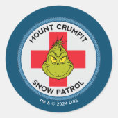 Schnürsenkel | Rompit-Schneemobil Runder Aufkleber (Vorderseite)