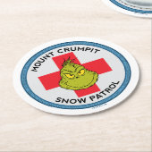 Schnürsenkel | Rompit-Schneemobil Runder Pappuntersetzer (Angewinkelt)