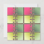 Schnürsenkel, rosa und grüne Mode (Vorderseite)