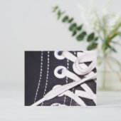 Schnürsenkel schließen postkarte (Stehend Vorderseite)