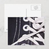 Schnürsenkel schließen postkarte (Vorne/Hinten)