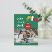 Schnürsenkel | Stink Stank Stunk Feiertagspostkarte (Stehend Vorderseite)